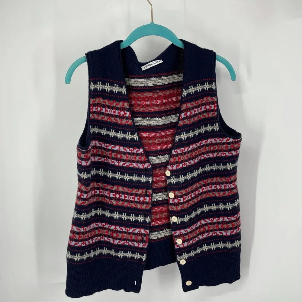 Pendleton Wool Sweater Vest Small - image 2